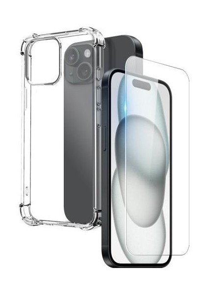 Apple iPhone 13 Kılıf Darbe Korumalı Shockproof ve Ekran Koruyucu