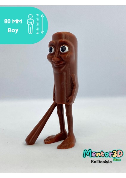 Tung Tung Tung Sahur Figür Oyuncak Brainrot Meme 8cm