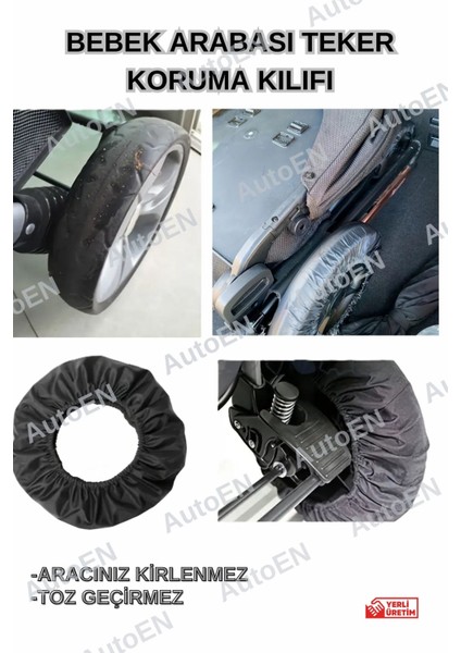 Bebek Arabası Teker Koruma Kılıfı (Travel Sistem)