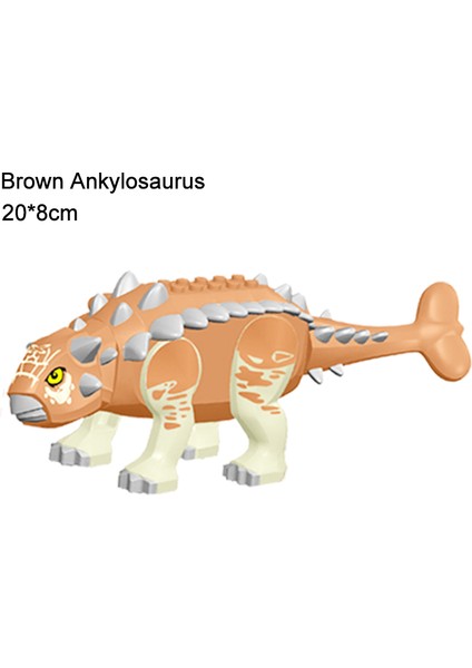 No.1 Tarzı Büyük Dinozor Dünyası Oyuncak Yapı Taşları Ankylosaurus Triceratops Model Çocuklar Için Hediye (Yurt Dışından)