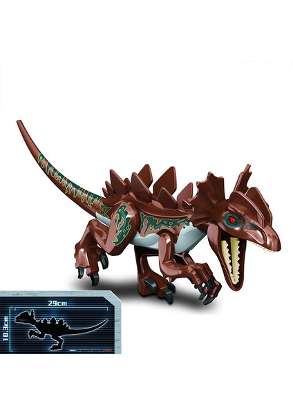 No.1 Tarzı Büyük Dinozor Dünyası Oyuncak Yapı Taşları Ankylosaurus Triceratops Model Çocuklar Için Hediye (Yurt Dışından)