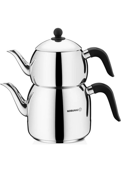 Retro Siyah Çaydanlık Takımı 3.7 Lt -Indüksiyon Tabanlı-