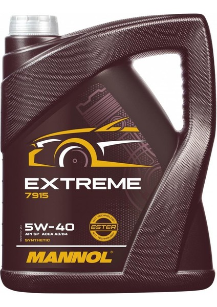 Mn7915-5 Mannol Extreme Sae 5W-40 5 L Motor Yağı (2024) Apı Sn/Ch-4