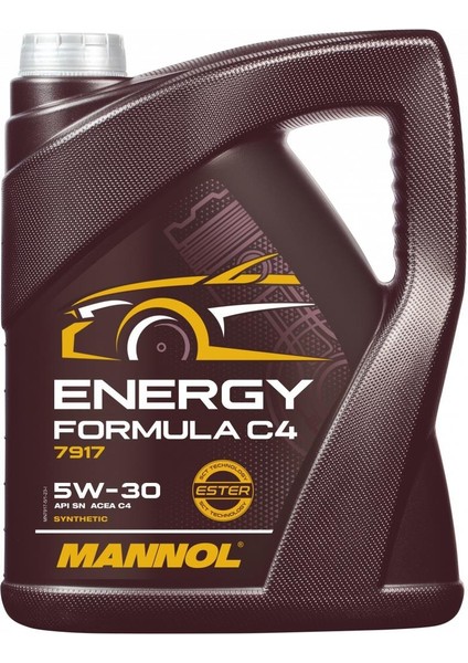 Mn7917-5 Mannol Energy Formula 5W-30 5 L Motor Yağı (2024) C4 Sae Acea C4