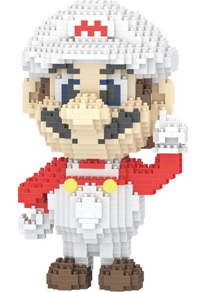 7101-NO Kutu Stili 9 Model Mini Süper Mario Bros Luigi Yoshi Waluigi Bloklar Çocuklar Eğitici Mikro Mario Kostüm Yapı Taşı Oyuncaklar (Yurt Dışından)