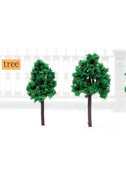 4cm 10 Adet Tarzı Koyu Yeşil Model Ağaçlar Ölçek Tren Park Demiryolu Ray Düzeni Savaş Oyun Alanı Sahne Diyarama Oyuncaklar 3cm-5cm (Yurt Dışından)