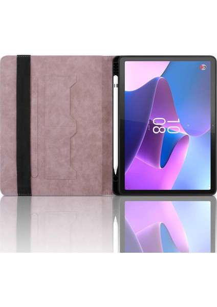 Lenovo Xiaoxin Pad Pro 12.7 2023 / P12 Için Kabartmalı Pu Kılıf (Yurt Dışından)