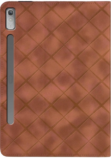 Lenovo Xiaoxin Pad Pro 12.7 2023 / P12 Için Kabartmalı Pu Kılıf (Yurt Dışından)