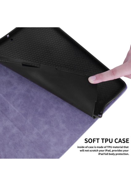 Lenovo Xiaoxin Pad Pro 12.7 2023 / P12 Için Kabartmalı Pu Kılıf (Yurt Dışından)