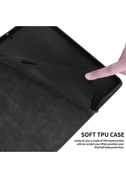 Lenovo Xiaoxin Pad Pro 12.7 2023 / P12 Için Kabartmalı Pu Kılıf (Yurt Dışından)