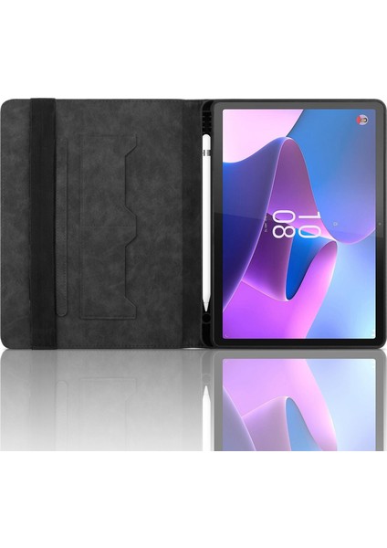 Lenovo Xiaoxin Pad Pro 12.7 2023 / P12 Için Kabartmalı Pu Kılıf (Yurt Dışından)