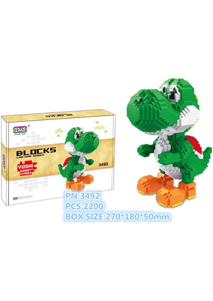 3493 Bowser Kutu Stili Yok Zms Sihirli Bloklar Yoshe Mini Bloklar Marie Bowwser Mikro Bloklar Anime Kendin Yap Yapı Taşı Oyuncakları Satış Figürleri Çocuklar Hediye (Yurt Dışından) fırsatları