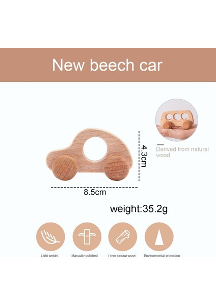 Jeep 4pc Stili Bebek Ahşap Araba Oyuncak Çizgi Film Eğitici Montessori Oyuncaklar Çocuklar Için Kayın Ahşap Bloklar Diş Kaşıyıcı Bebek Dişlikler (Yurt Dışından) fırsatları
