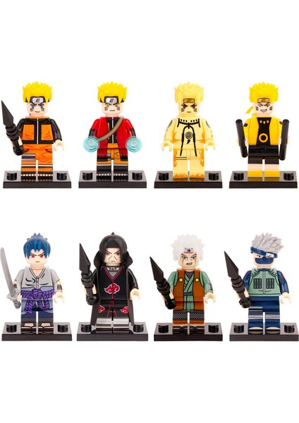 1 Takım KF6078 Tarzı Anime Naruto Yapı Taşları Uzumaki Sasuke Sakura Kakashi Itachi Kisame Orochimaru Aksiyon Figürleri Tuğlalar Oyuncaklar Hediye Çocuklar Oyuncakları (Yurt Dışından)