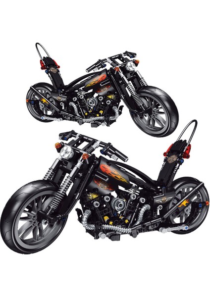 Erik Tarzı Şehir Yüksek Teknoloji Motorsiklet Blokları Yapım Dıy Model Yarışçı Tuğla Oyuncaklar Şehir Hız Yarışı Motorcross Tuğlalar Çocuklar Için Noel Hediyeleri (Yurt Dışından)