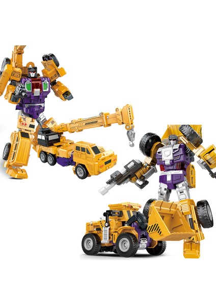 JJ631B Stili Çocuklar Için Eğitici Dönüşüm Robot Oyuncak Mühendislik Araç Modeli Eğlenceli Montaj Deformasyon Eylem Figürü Araba Oyuncak (Yurt Dışından)