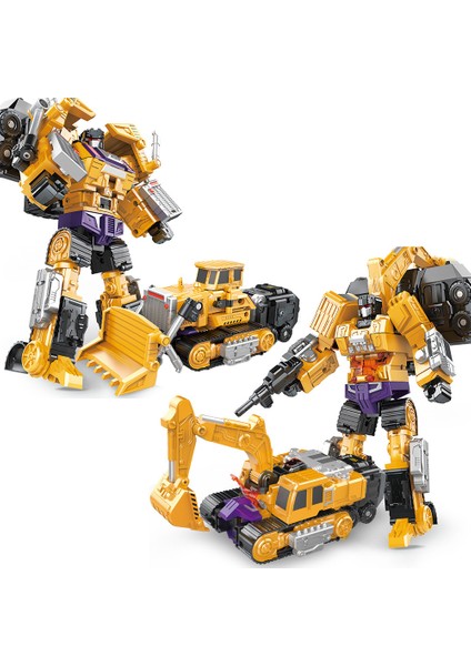 JJ631B Stili Çocuklar Için Eğitici Dönüşüm Robot Oyuncak Mühendislik Araç Modeli Eğlenceli Montaj Deformasyon Eylem Figürü Araba Oyuncak (Yurt Dışından)
