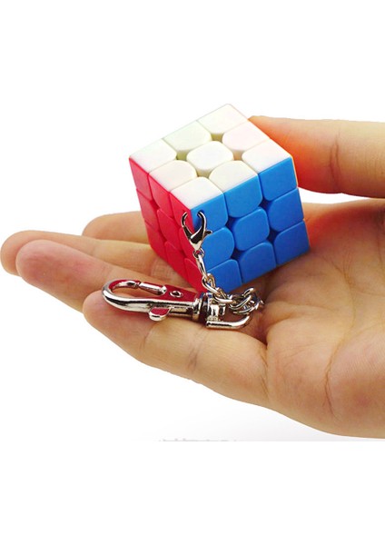 3.5 cm Stili Moyu Anahtarlık Mofangjiaom 3.5cm Mini Sihirli Küp Anahtarlık Profesyonel Eğitici Oyuncaklar Anahtarlık Cubo Magico Bulmaca (Yurt Dışından) fiyatları