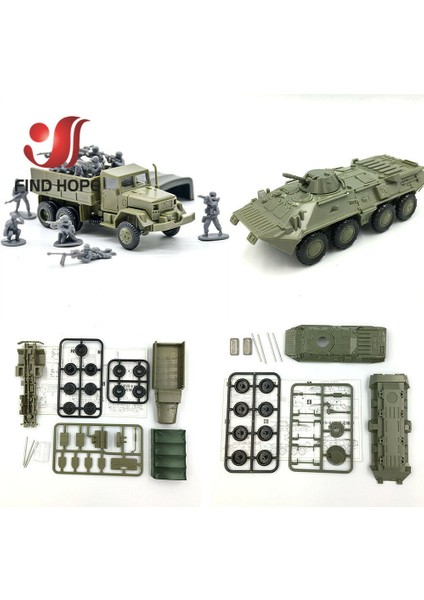M35 Kamyon Stili 1:72 Btr-80 Zırhlı Taşıyıcı M35 Kargo Kamyonu KFZ.305 Blıtz Yapı Taşı Montajlı Askeri Araçlar Modeli Ordu (Yurt Dışından) fırsatları