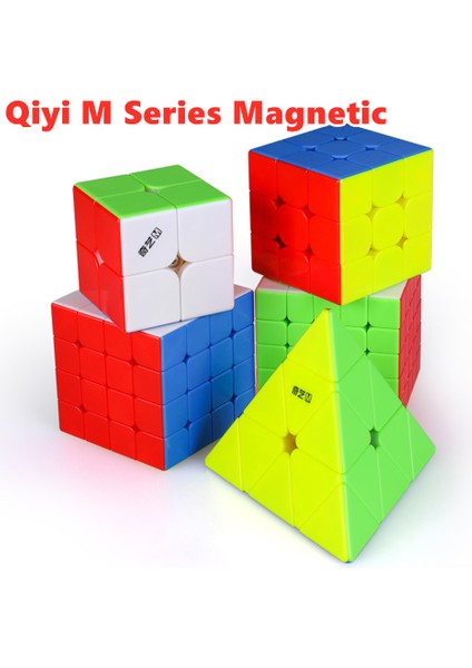 4x4 MB Stili Qiyi Ms Serisi Manyetik Sihirli Küp Hızlı Küp 2x2 3x3 Piramit Küp 4x4 Cubo Magico 5x5 Bulmaca (Yurt Dışından)