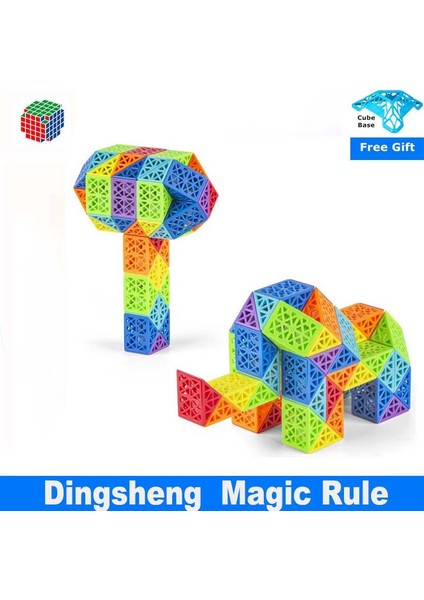 No.36 Tarzı Dingsheng 24 ve Segmentler Sihirli Kural Yılan Çok Renkli 3D Bulmaca Uğraş Oyunu Fidget Küpü Döndür Dönüştürülebilir Çocuk Bulmaca (Yurt Dışından) fiyatları