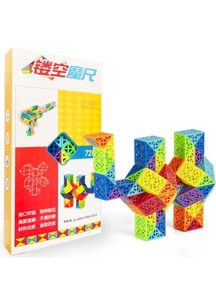 No.36 Tarzı Dingsheng 24 ve Segmentler Sihirli Kural Yılan Çok Renkli 3D Bulmaca Uğraş Oyunu Fidget Küpü Döndür Dönüştürülebilir Çocuk Bulmaca (Yurt Dışından) modelleri