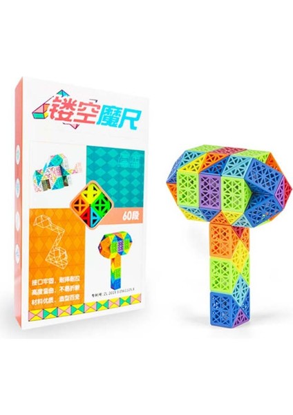 No.36 Tarzı Dingsheng 24 ve Segmentler Sihirli Kural Yılan Çok Renkli 3D Bulmaca Uğraş Oyunu Fidget Küpü Döndür Dönüştürülebilir Çocuk Bulmaca (Yurt Dışından) fırsatları