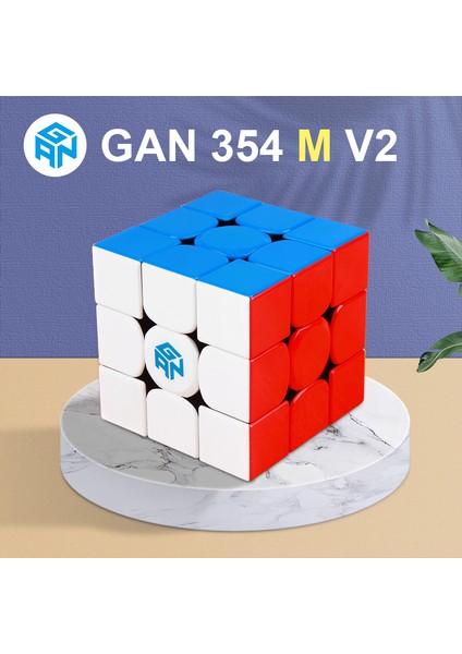 GAN354 M 2.0 Stili Gan Manyetik Bulmaca Sihir Hızlı Gan Küp 3x3 Etiketsiz Profesyonel Gan Mıknatıslar Küp GAN354M Oyuncaklar Çocuklar Için (Yurt Dışından)