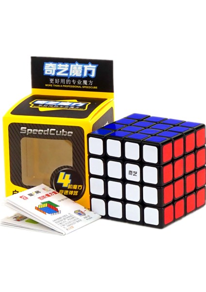 4x4 Siyah Stil Qiyi 4x4 5x5 6x6 7x7 Profesyonel Hızlı Küp Siyah ve Stickersiz Qiyi Hızlı Bulmaca Çocuklar Için Hediye (Yurt Dışından)
