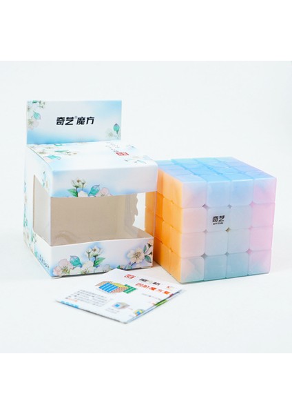 3x3 Stili Qiyi Jöle Renkli Sihirli Küp 2x2 3x3 4x4 5x5 Piramit Anahtarlık Hızlı Küp Eğitici Cubo Magico Bulmaca Oyuncak Çocuklar Çocuk Hediye (Yurt Dışından)