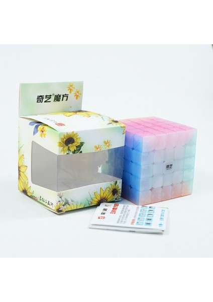 3x3 Stili Qiyi Jöle Renkli Sihirli Küp 2x2 3x3 4x4 5x5 Piramit Anahtarlık Hızlı Küp Eğitici Cubo Magico Bulmaca Oyuncak Çocuklar Çocuk Hediye (Yurt Dışından)