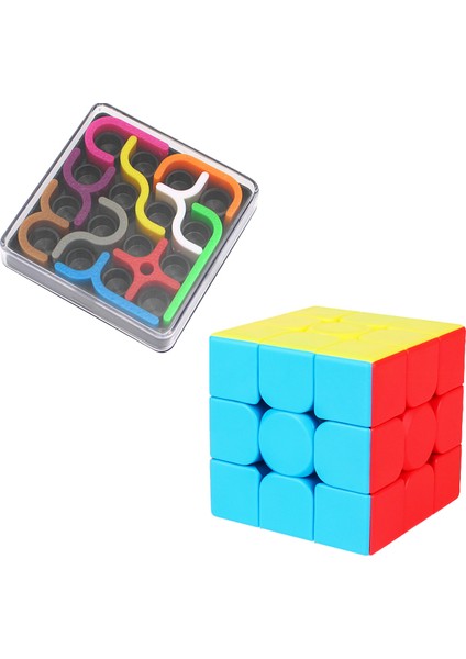 2x2 Yılan Stili Moyu Meilong Hediye Paketi 3 Stickerless Cubo Magico Profesyonel Hız Küpleri Eğitici Oyuncaklar Için Öğrenciler (Yurt Dışından)