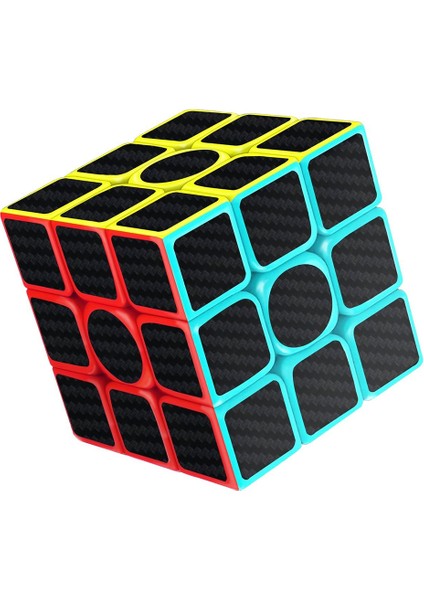 Siyah Stil Rubik Küp Hızlı Pürüzsüz Karbon Fiber Sticker Hızlı Pratik Amac: Beyninizi Çalıştırın, Hafızanızı Geliştirin ve El Becerileriniz Iyileştirin. (Yurt Dışından)