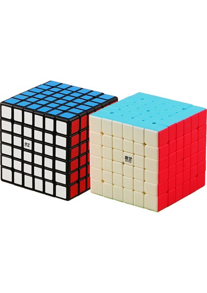 7x7 Siyah Stil Qiyi Profesyonel Hızlı Kupa Siyah ve Stickerle Qiyi Sihirli Küp Mofangjiaoshi 4x4 5x5 Hız Bulmaca Oyuncak (Yurt Dışından) fırsatları