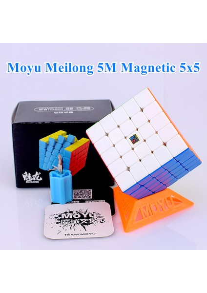 5X5X5 M Stili Moyu Meilong M Manyetik Hızlı Hızlı Küp Magnet Bulmaca Küp 2x2 3x3 Cubo Magico 4x4 5x5 (Yurt Dışından)