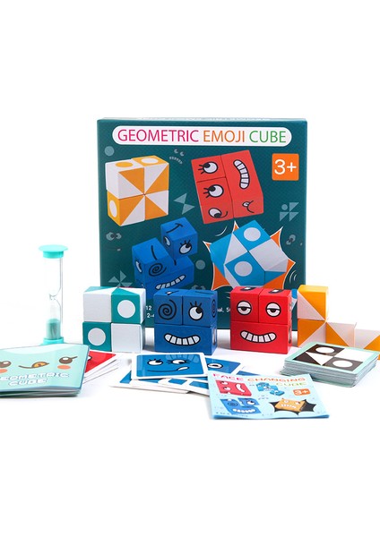 Mavi Kutu Stili Çocuklar Ahşap Düşünce Bulmaca Küpü Oluşturma Blokları Montessori Eğitici Oyuncaklar Ebeveyn-Çocuk Hediyesi Zxh (Yurt Dışından)