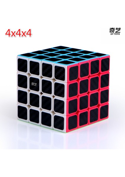 4X4X4 Stili Qiyi Karbon Fiber Küp Mağic Küp Skew Sq-1 Piramit Küp X-Cube Yaprak Bulmaca Neo Cubo Magico - E-Ticaret Başlığı (Yurt Dışından)