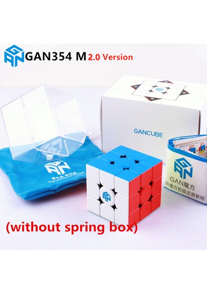GAN354 Stili Gan Manyetik Sihirli Hız Küpü Stickerless Gan Manyetik Profesyonel Gan Bulmaca Gan Küpü Gan Manyetik Küpü (Yurt Dışından)