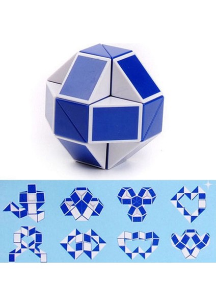 Çocuklar Için 3D Bölümlü Hızlı Yılan Bulmaca Sticker Eğitici Oyuncak (Yurt Dışından)