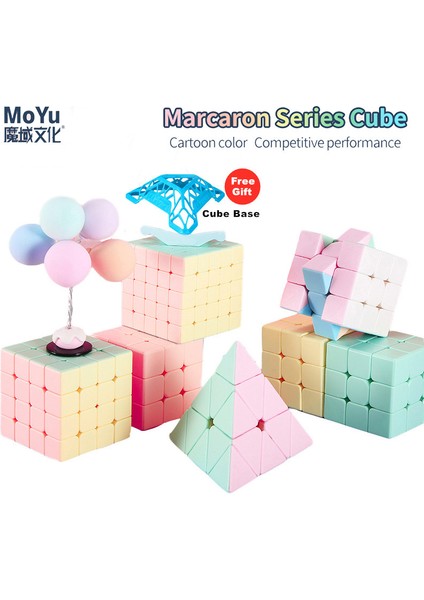 4x4 Küp Stili 2020 En Yeni Macarons 2x2 3x3 4x4 5x5 Piramit Magic Küp Hızlı Küp Stickerless Neo Profesyonel Bulmaca Oyuncak Çocuklar Için (Yurt Dışından)
