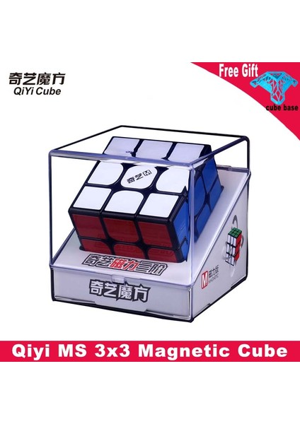 3x3 M Siyah Stil Qiyi Manyetik Siyah Sihirli Küp 3x3 Mofangge Ms Hız Küpü Etiketsiz Mıknatıslar Cubo Magico Eğitici Oyuncaklar (Yurt Dışından) fiyatları