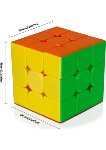 Moyu MEILONG3C Hız Küpü, Çocuklar ve Yetişkinler Için Dayanıklı Rubik Küp Oyuncakları 2.2 Inç (Yurt Dışından) modelleri