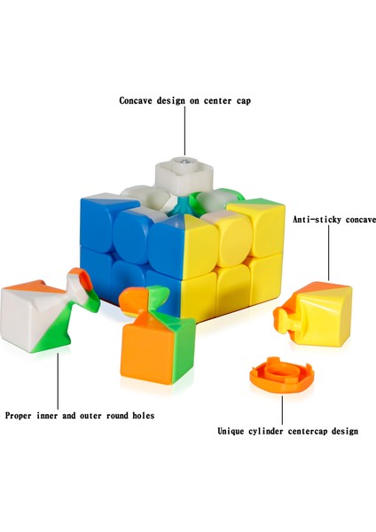 Moyu MEILONG3C Hız Küpü, Çocuklar ve Yetişkinler Için Dayanıklı Rubik Küp Oyuncakları 2.2 Inç (Yurt Dışından) fırsatları