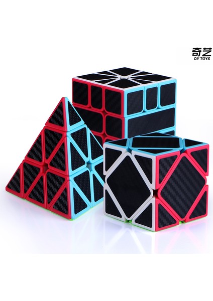 Yaprak Küp Stili Qiyi Karbon Fiber Küp Mağic Küp Skew Sq-1 Piramit Küp X-Cube Yaprak Bulmaca Neo Cubo Magico - E-Ticaret Başlığı (Yurt Dışından)