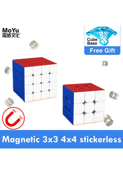 3x3 4x4 M Stili Yeni Moyu Meilong M Manyetik Sihirli Küp Mıknatıslı Bulmaca 2x2 3x3 Cubo Magico 4x4 5x5 M Çocuk Hediyesi (Yurt Dışından)