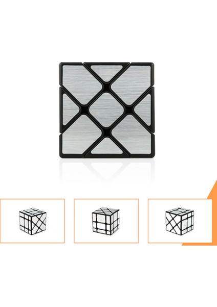 Fırçalanmış Altın Stili Moyu Fisher Cube Hızlı Bulmaca Aynalı Sihirli Küp Dökümlü Eğitici Oyuncaklar Çocuklar Için Cubo Magico (Yurt Dışından)