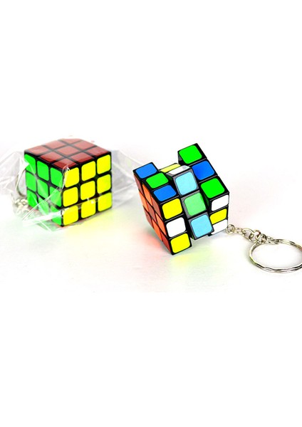 Siyah Stil 3X3X3 Sihirli Küp Pvc Sticker Mini Taşınabilir Anahtarlık Eğitici Küp Bulmaca Oyuncakları Çocuklar Yetişkinler Anahtar Süsü (Yurt Dışından) fiyatları