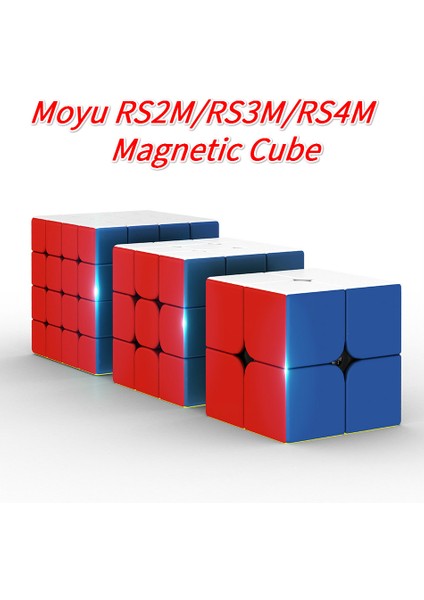 RS3M ve RS4M Stili Moyu Rsx4 RS3M RS2M 2x2 Manyetik Küp Rs Cubingclassroom Profesyonel 3x3 Hız Küpü Rs4 M Bulmaca Magicocubo (Yurt Dışından)