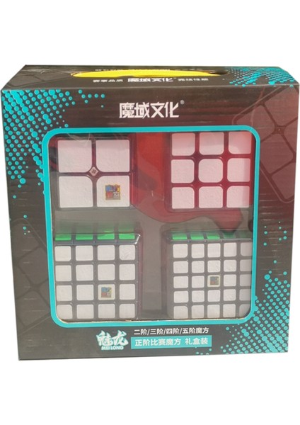 Bir Stil Moyu Cubing Sınıfı Hediye Kutusu Küp 2x2 3x3 4x4 5x5 Hızlı Profesyonel Sihirli Küpler Meilong 2 Adet Eğitici Bulmaca Oyuncakları (Yurt Dışından)