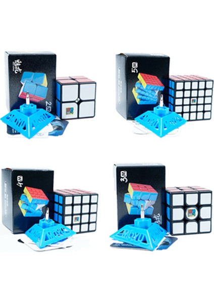 3m Siyah Stil Moyu Meilong M Manyetik Hızlı Magic Cube Hediye Cubo Magico 2x2 3x3 4x4 5X5M Çocuklar Için (Yurt Dışından)